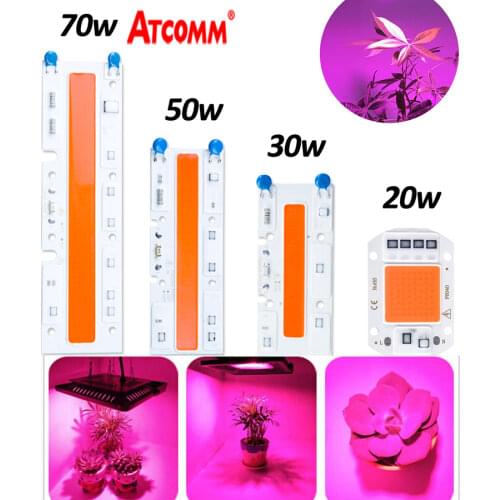 70W LED Grow Light Phyto Lamp High Power COB LED Light Bead Full Spectrum LED Growing Lamp 20W 30W 50W Fitolampy For Plants