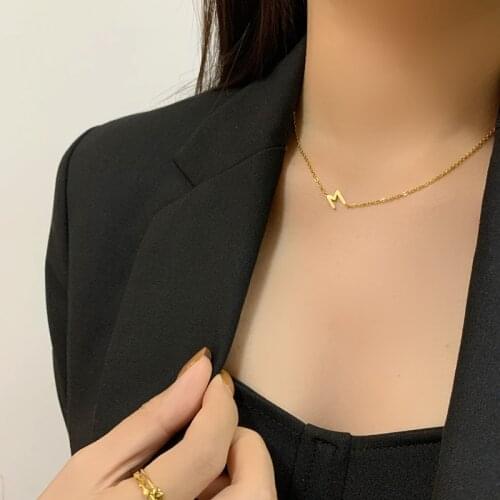 Titanium With 18K Gold Big Size M Chains Necklace Stainless Steel Designer T Show Runway Gown Rare INS Japan Korean Boho Gothic