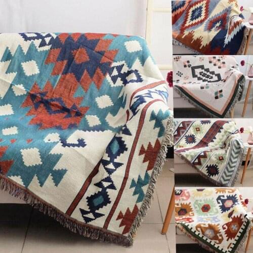 Bohemian Geometric Blanket Mandala Rug Sofa Cover Mat Bedding Sheet Decor Adults Towel Tapestry Blanket Throw Kids Rug Home N1M1