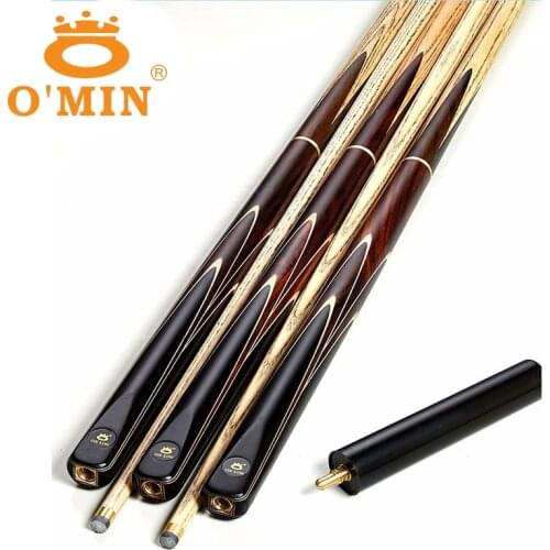 High Quality Omin Handmade 3/4 Snooker Cues Stick Billiard 9.5mm/10mm/11.5mm Tip China