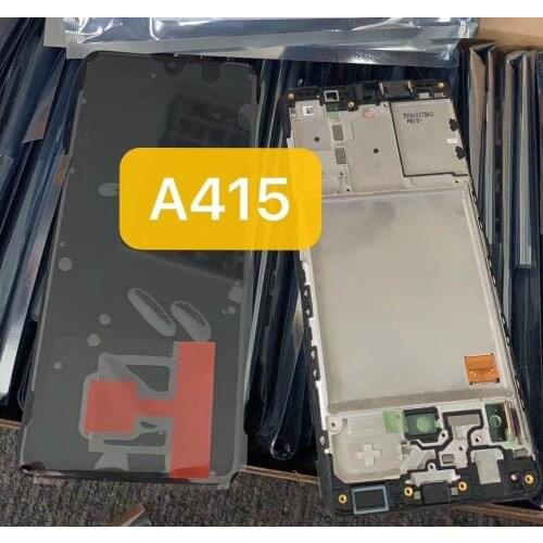 6.1" LCD For Samsung Galaxy A41 A415 A415F SM-A415F LCD Display Touch Screen Digitizer Glass Assembly + Frame
