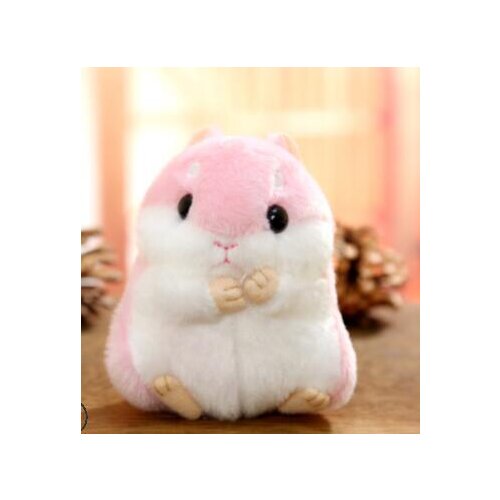 100pcs/lot fedex fast Cute Plush Hamster Pendant Key Chain Clasp Key Ring Keyring Handbag Decor animal hamster Keychain