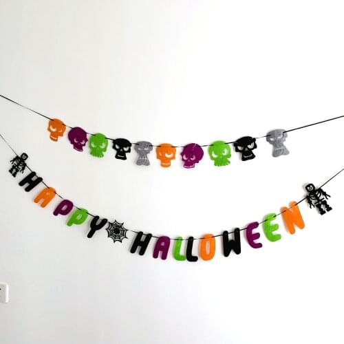 2Pcs Halloween Skull Head halloween party house decoration deco decoracion gift decoracao fiesta bachelorette Supplies Kids home