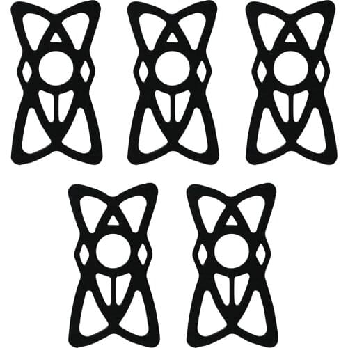 5pcs/set Bike Phone Holder Cycling Elastic Strap Stand Hands Free Motorcycle Non Slip Universal Riding Soft Silicone Accessories