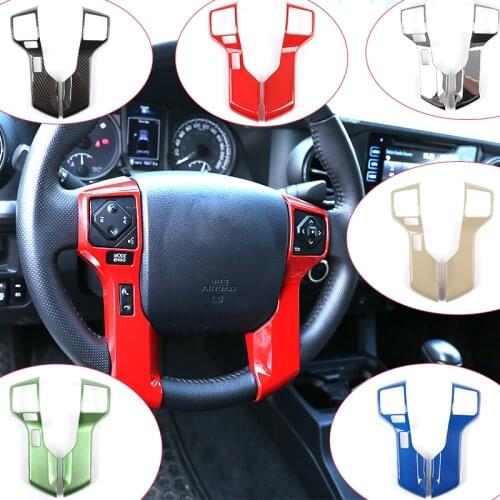 6 Style ABS Plastic Car Steering Wheel Button Frame Trim Accessories Auto Parts for Toyota Sequoia/Tacoma 2014-2020