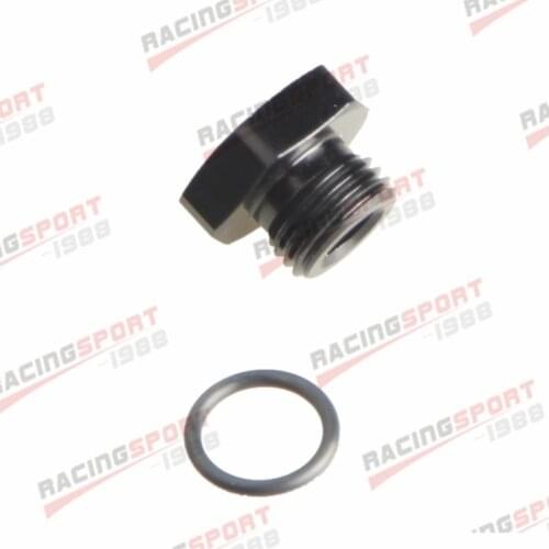 -6AN 6AN AN6 Flare Plug Fitting With O Ring Seal Aluminum AN Plug
