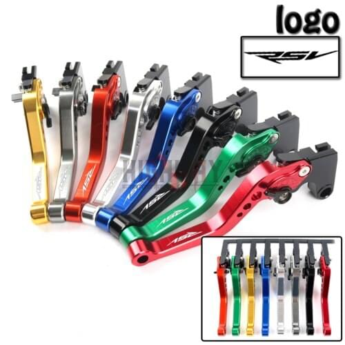 Motorcycle CNC Aluminum Brake Clutch Levers Adjustable Short Lever for Aprilia RSV MILLE / R TUONO R DORSODURO 1200 99-03