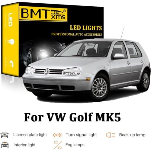 BMTxms Canbus For VW for Golf 5 MK5 MK V Exterior Reverse Under Mirror Parking License Plate Light LED Interior Lamp Kit