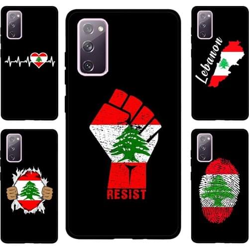 Lebanese Lebanon Flag For Samsung S20 FE S8 S9 S10 S10e S21 Case For Galaxy Note 20 Ultra Note 10 Plus Coque