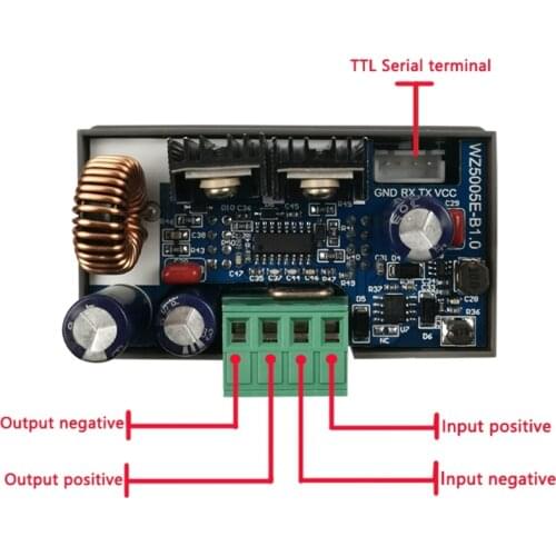 DC-DC-Buck Converter CC CV 50V 5A Power Module Adjustable Regulated laboratory power supply Voltmeter USB RS485 Communication
