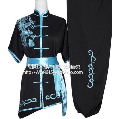 Customize Wushu Shaolin Changquan Short Sleeve Clothing for Men and Women Training Equipment Children Phoenix Suit Uniform