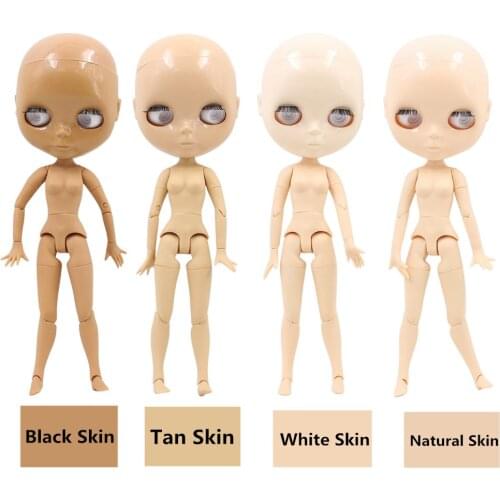 Blyth doll for nude and joint body without hairs dedicate for customize Blythes 5 color skin for factory no make up no eyechips