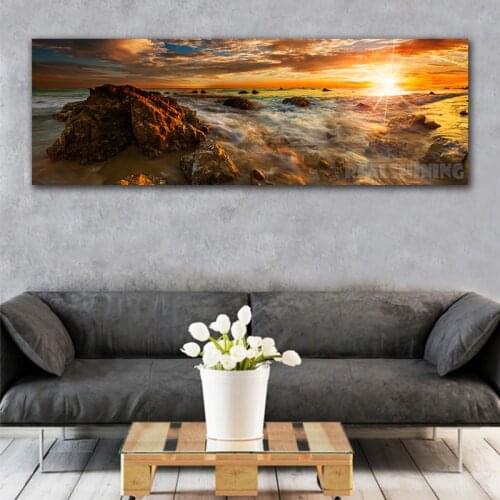 Sunsets Natural Sea Landscape diamond embroidery mosaic full square/ROUND diamond painting cross stitch large Decoration N1184
