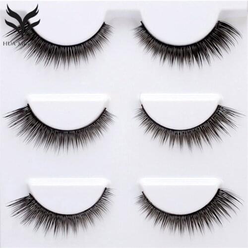 3 Pairs False Eyelashes 10 Style Natural Extension Long Crisscross Thick Eyelashes High-grade Natural Hand Made Fake Eyelashes