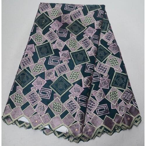 New African dry Korean polish cotton lace fabrics 2019 high quality embroidery stones Nigerian Swiss voile laces in Switzerland