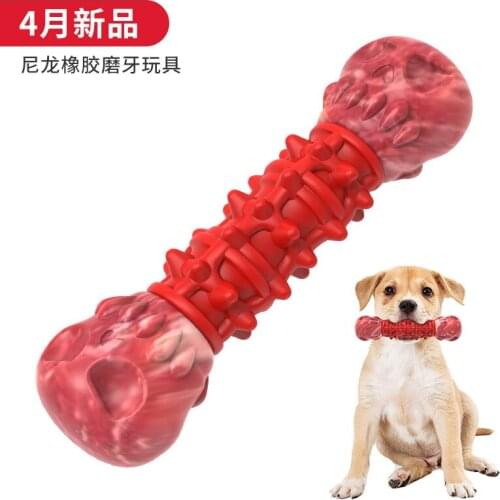 Pets Dog Toys Cute Bone Shape Molars Squeeze Squeaky Sound Funny Chew Bite Toy Durability Funny Bite Squeak Toys