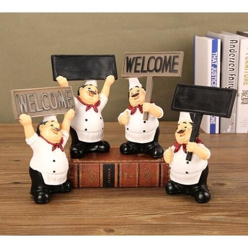 Rural Cook Resin Props Cheap Stuff Cute Coffee Decor Room Accessories American Style Kawaii Home Restaurant Fashion Ornaments