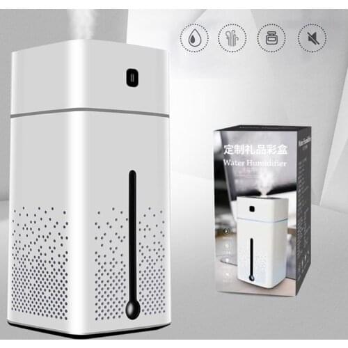1L Cool Mist Humidifier Large Capacity USB Air Humidifier Purifier Household Auto Shut-Off Steam Atomization with Night Light