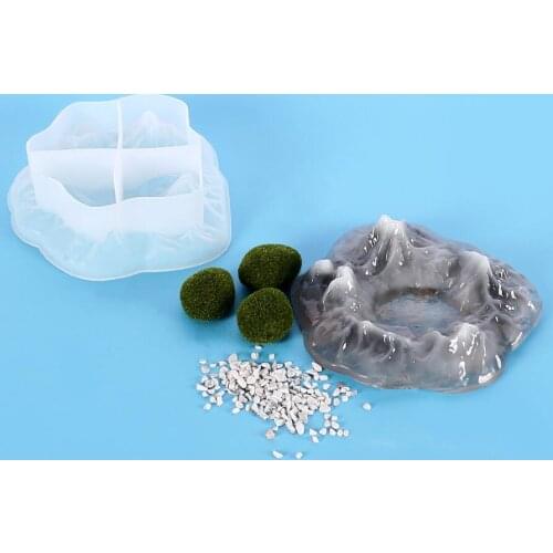 Mountain Shape Silicone Casting Resin Molds For DIY Epoxy Resin Ashtray Jewelry Tools Moulds Uv Epoxy Handmade Craft Making