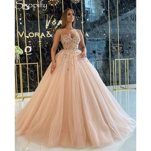 Vintage Ball Gown Sweet 16 Dresses Puffy Luxury Beads Champagne Celebrity Mexican Girls Quinceanera Dresses