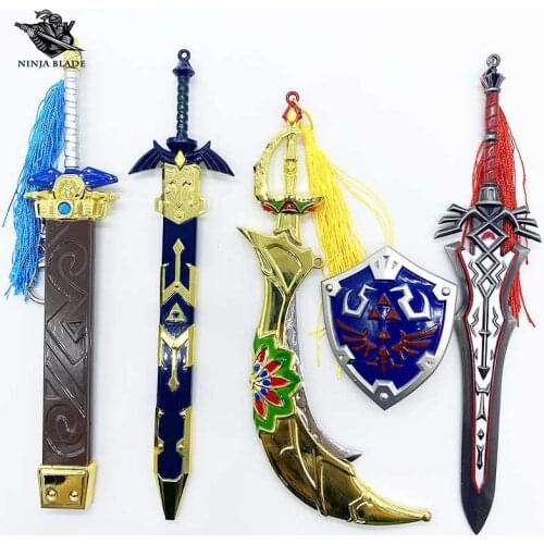 Zelda Legends Link The Master Sword Royal Guard Biggoron Blade Scimitar of the Seven Dagger Hylian Shield Metal Model