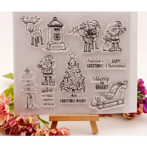 ZFPARTY Christmas Clear Stamps Scrapbook Paper Craft Clear stamp scrapbooking