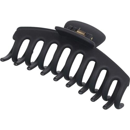 Womens Hair Claw Hairpin Solid Color Barrette Headwear Clip Anti-slip Hair Accessories H9