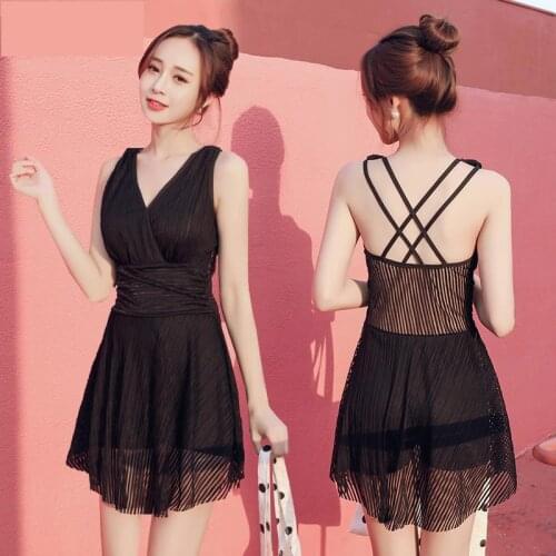 Korean Style Summer Sexy High Waist One Piece Swimsuit Women Push Up Momokini Classic Swimwear Vintage Bathing Suit