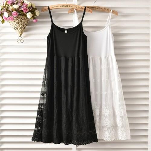 Women Summer Loose Size Lace Crochet Slim High Waist Fairy Dress Sweet Mori Girl Sleeveless Pullover Midi Dress Robe Vestido 2XL