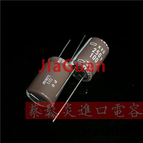 20pcs NEW NIPPON KXG 250V100UF 16x25MM NCC 100uf/250v electrolytic Capacitor 100UF 250V CHEMI-CON kxg 250v 100uf