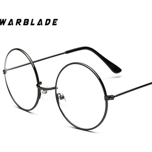 2018 Round Glasses Men Womens Sun Glasses Metal Frame Eyewear vintage Female Optics Eyeglasses Clear Lens Transparent Top