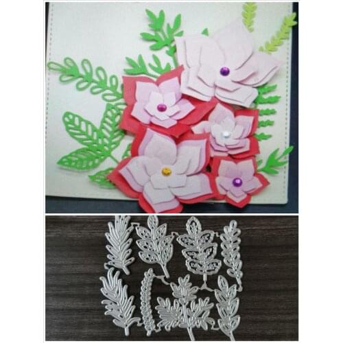 8 kinds of flowers and plants Metal Cutting Dies for DIY Scrapbooking Album Paper Cards Decorative Crafts Embossing Die Cuts