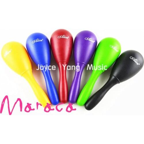 Alice A043SE Colourful Long Handle Oval Shaped Maracas Percussion Shaker Sound Eggs Free Shipping Wholesales