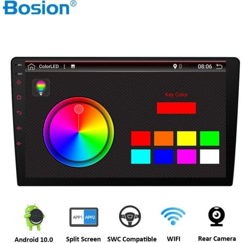 Bosion Android 10.0 Quad Core IPS Car Radio Stereo GPS Navi Audio Video Player Unit PC Wifi BT IPS AMP 7851 OBD DAB+ SWC 2G+32G