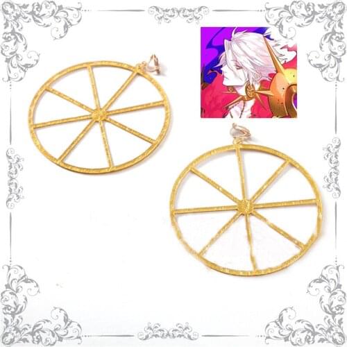 Fate Grand Order Karna Cosplay Earrings Ear Clip Pendant Halloween Cosplay Costume Accessories