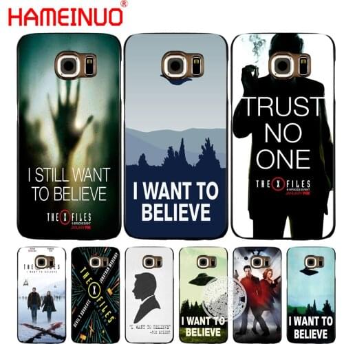 HAMEINUO The X Files I want to believe cell phone case cover for Samsung Galaxy S7 edge PLUS S8 S6 S5 S4 S3 MINI