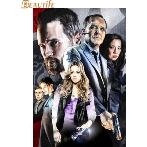 Custom agents of shield Poster Home Decoration Fashion Silk Fabric Wall Poster Custom Poster Print More Size
