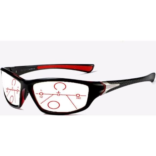 Stick Face Sports Men Ultralight Progressive Multifocal Reading Glasses +0.75 +1 +1.25 +1.5 +1.75 +2 +2.25 +2.5 To +4
