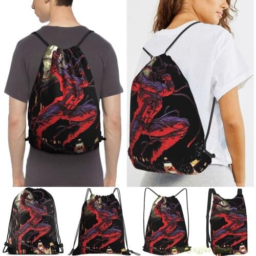 Carnage (Black Background) Men Outdoor Travel Gym Bag Waterproof Drawstring Backpack Women Fitness Swimming Bag