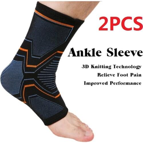 2PCS Ankle Brace Compression Support Sleeve Elastic Breathable for Injury Recovery Joint Pain basket Foot Sports Socks