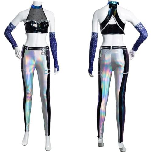 LOL Cosplay KDA Kaisa Daughter of the Void Costume Outfit Halloween Carnival Suit Girl Dress Coat