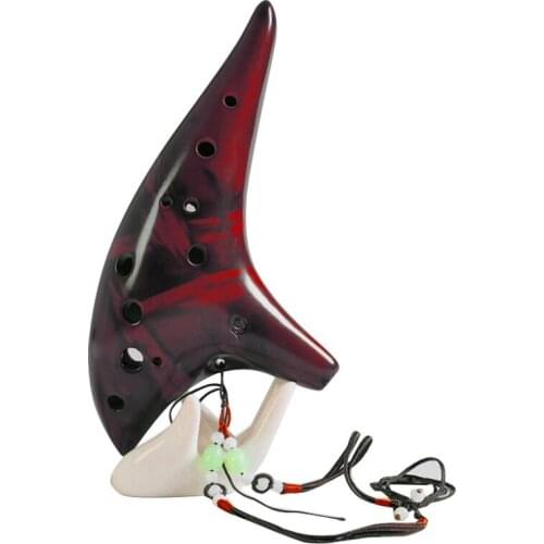 Hot Selling 12 Holes Smoked Ocarina Submarine Style Musical Instrument Music Lover Beginner Instrument