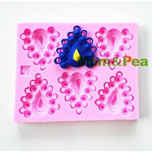 Mom&Pea 0831 Free Shipping Gem Deco Shaped Silicone Mold Cake Decoration Fondant Cake 3D Mold Food Grade