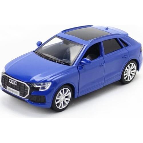 JACKIEKIM Diecast Metal Model/1:36 Scale/Audi Q8 SUV Sport Police/Pull Back Toy Car/Educational Collection/Gift For Children