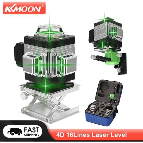 KKMOON Multifunctional 4D 16 Lines Laser level Device APP Control Line 360 Self-leveling Function With Professional Accessories