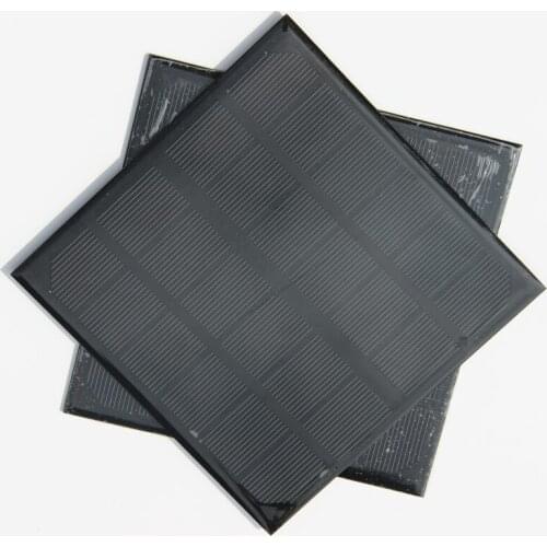 BUHESHUI Grade A 3W 6V Monocrstaline Solar Cell Solar Panel Solar Module DIY Solar Charger 145 *145*3mm 6pcs/lot Free shipping