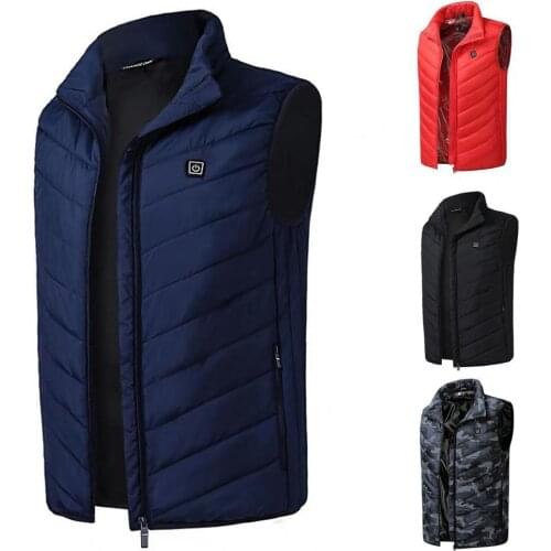 Men Winter USB Safe Intelligent Constant Temperature Vest Thermal Waistcoat