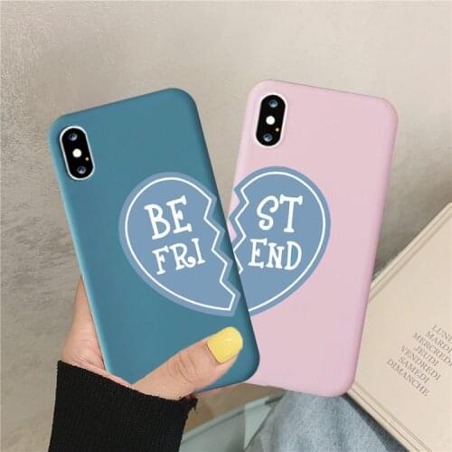 Sweet Bff Print Case for Iphone X Xr Xs Max 6 7 8 Plus Case Silicone Best FRIENDS Soft Cover for Iphone 12 11 Pro Max SE2 Case