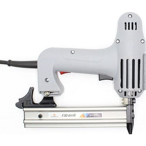 Straight Nail Gun 1750W 220-250V Electric Nails Staple Gun Aluminum Alloy Panel Wallboard Straight Nail Gun Woodworking Tool