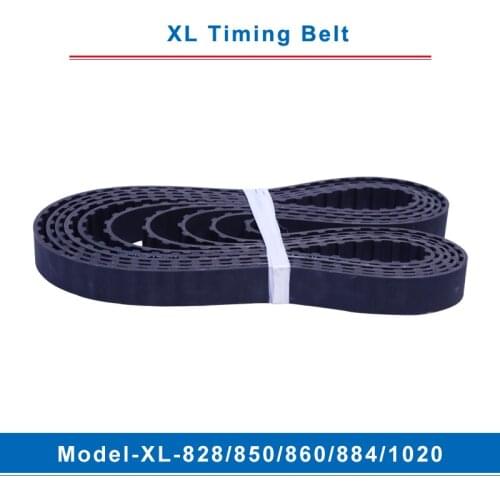 XL timing belt model-828XL/850XL/860XL/884XL/1020XL transmission belt teeth pitch 5.08mm width 10/15mm for XL timing pulley